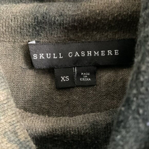 Skull Cashmere tunic turtleneck sweater - Picture 3 of 4